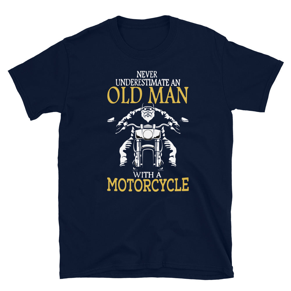 Motorrad Shirt - Never underestimate  an old man with ...