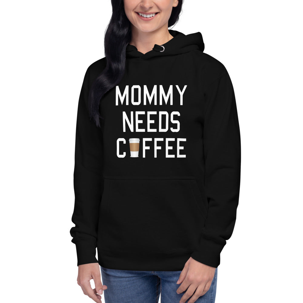 Lustiger Kapuzenpullover "Mommy needs Coffee"