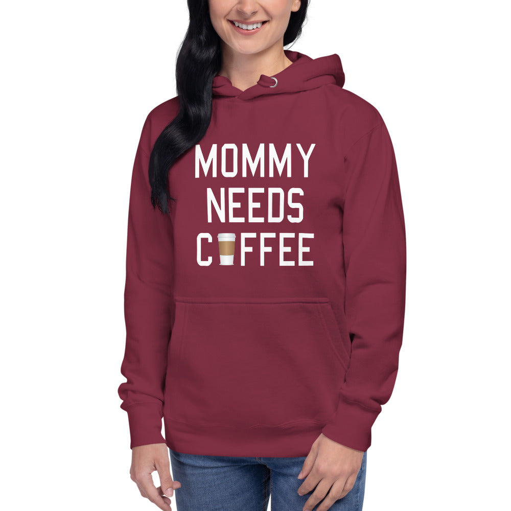 Lustiger Kapuzenpullover "Mommy needs Coffee"