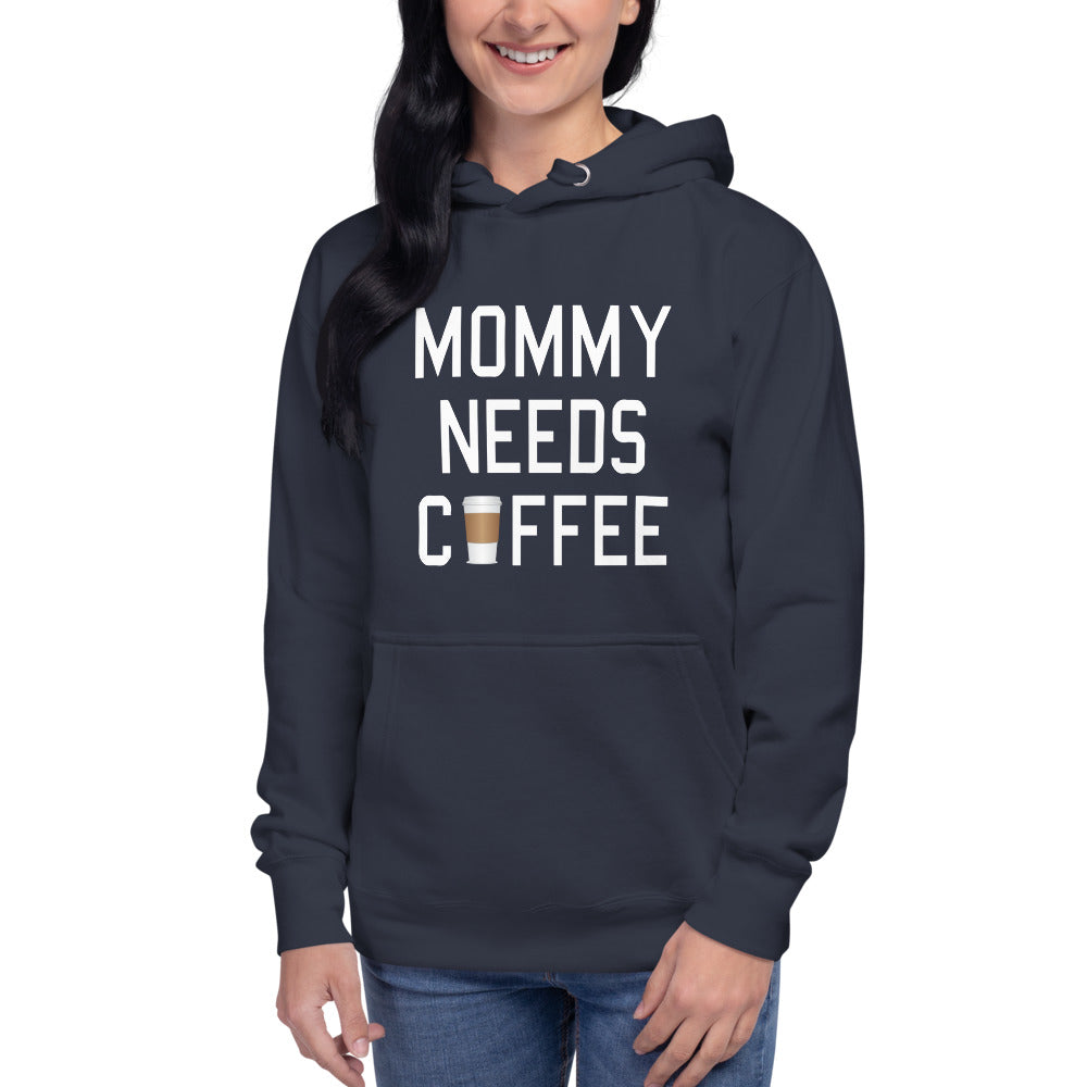 Lustiger Kapuzenpullover "Mommy needs Coffee"